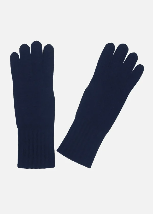 MALO Accessories<Cashmere gloves Blue