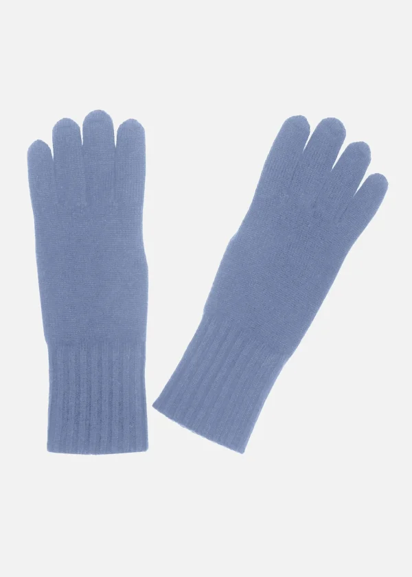 MALO Accessories<Cashmere gloves Light blue