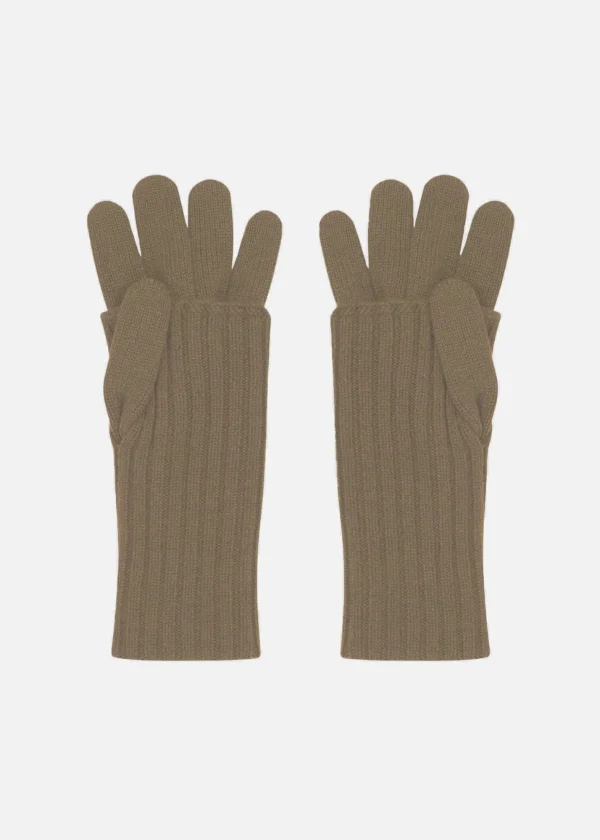 MALO Accessories<Cashmere gloves Beige