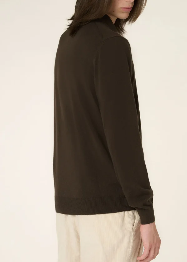 MALO Tops & Knitwear<Cashmere polo shirt Brown