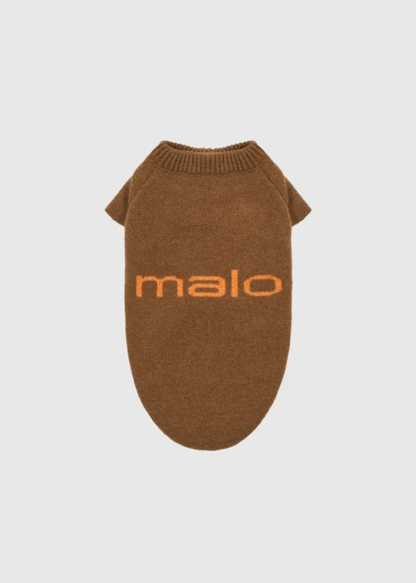 MALO For Pets | Accessories<Cashmere sweater "Less is More", MOG Brown