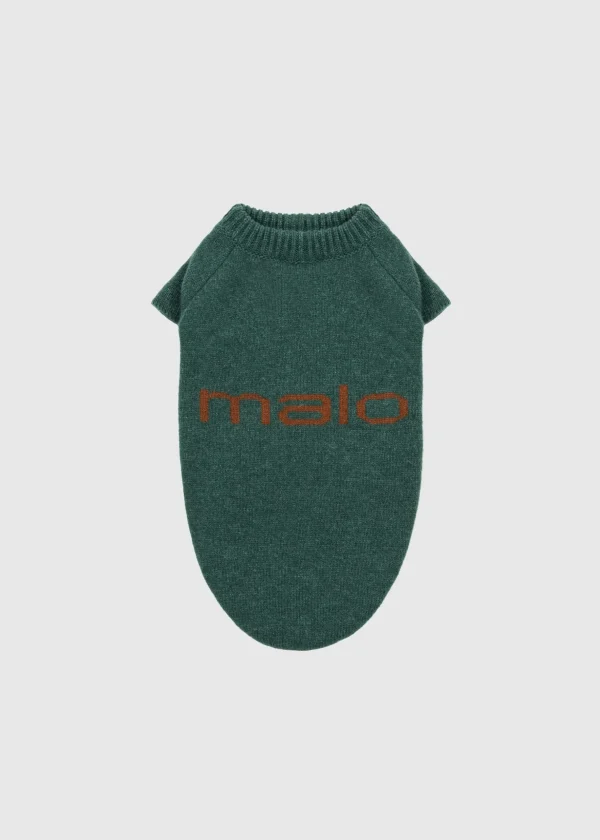 MALO For Pets | Accessories<Cashmere sweater "Less is More", MOG Green