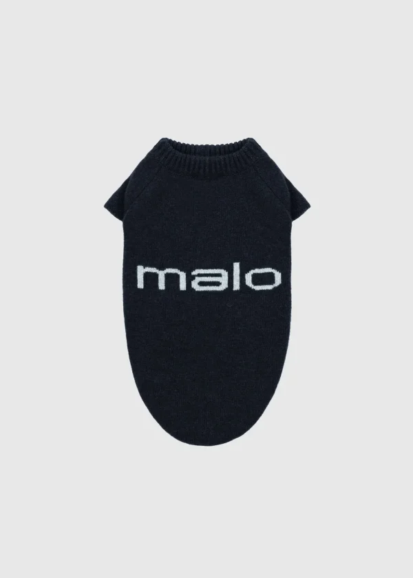 MALO For Pets | Accessories<Cashmere sweater "Less is More", MOG Blue