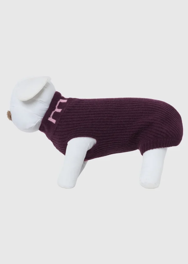 MALO For Pets | Accessories<Cashmere sweater "-ve," MOG Purple