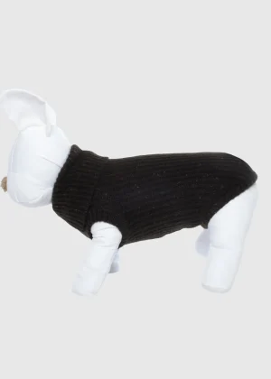 MALO For Pets<Cashmere sweater "Timeless Love," MOG Black