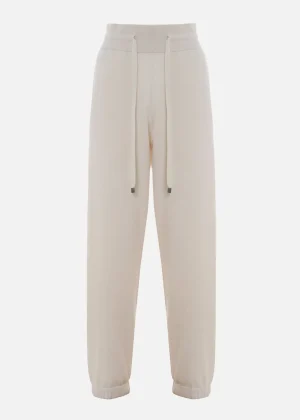 MALO Trousers<Cashmere trousers White