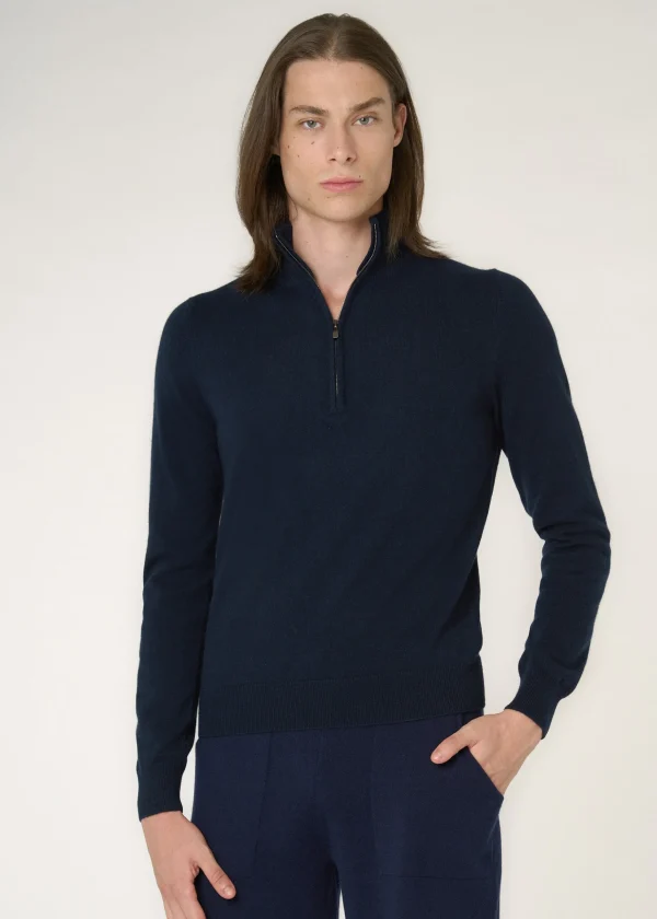 MALO Tops & Knitwear<Cashmere turtleneck Blue