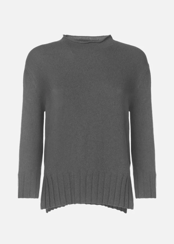 MALO Tops & Knitwear<Cashmere turtleneck sweater Grey