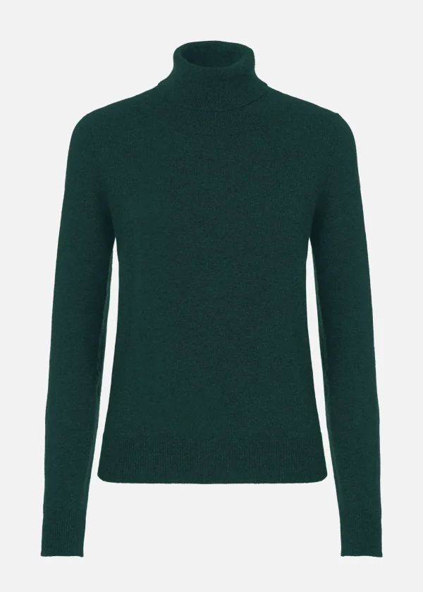 MALO Tops & Knitwear<Cashmere turtleneck sweater Green