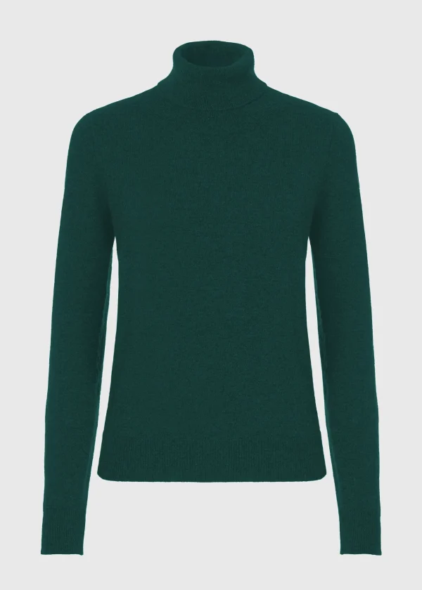 MALO Tops & Knitwear<Cashmere turtleneck sweater Green