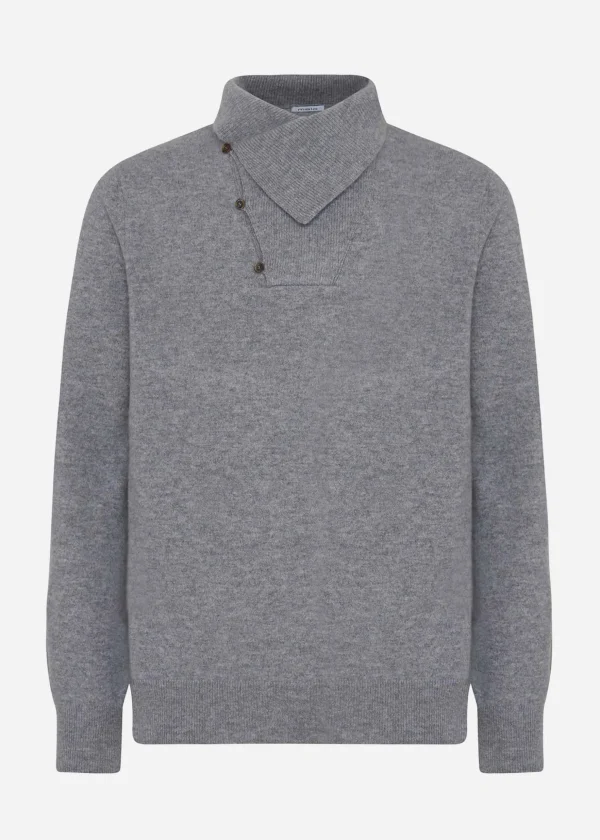 MALO Tops & Knitwear<Cashmere turtleneck sweater Grey