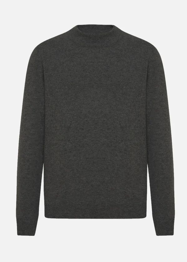 MALO Tops & Knitwear<Cashmere turtleneck sweater Grey