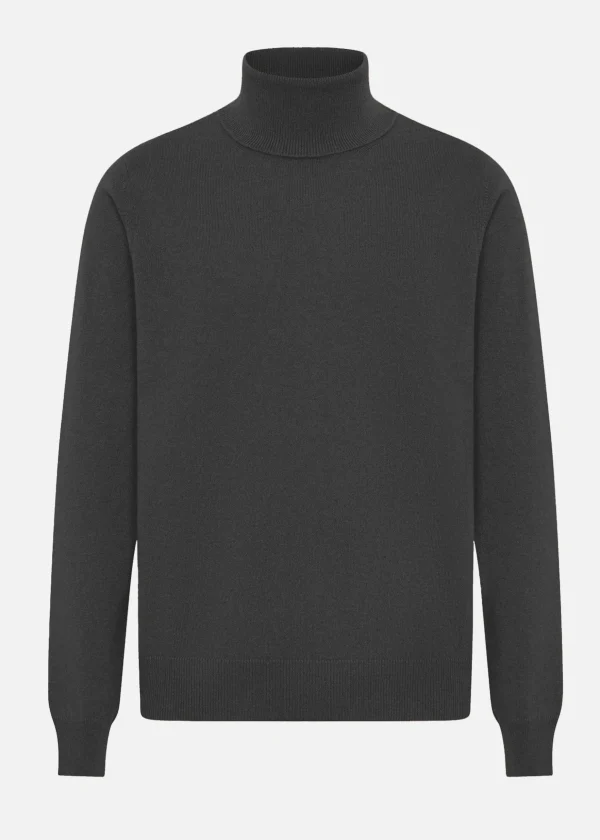 MALO Tops & Knitwear<Cashmere turtleneck sweater Grey