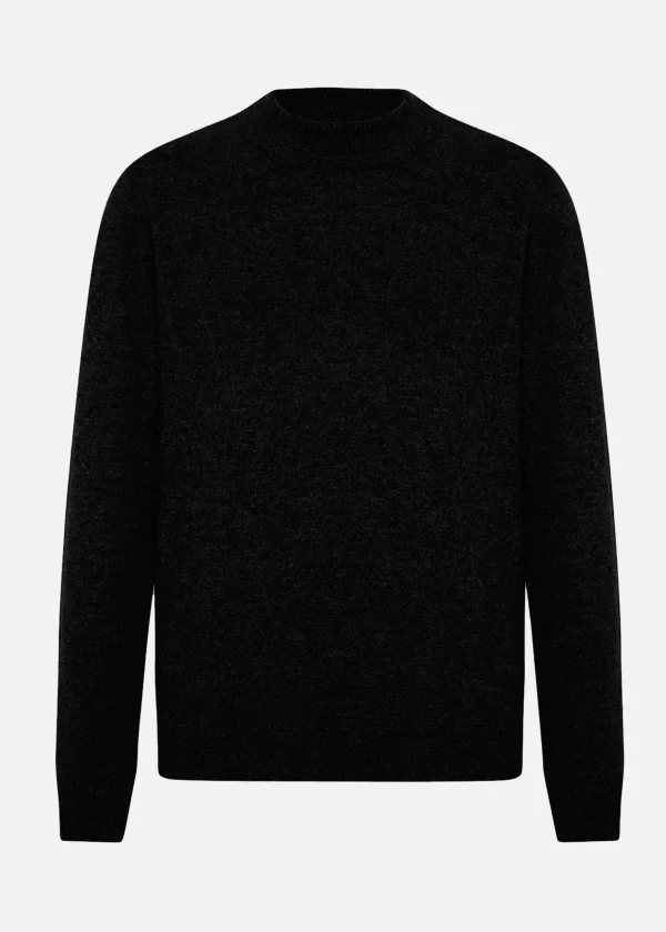 MALO Tops & Knitwear<Cashmere turtleneck sweater Black