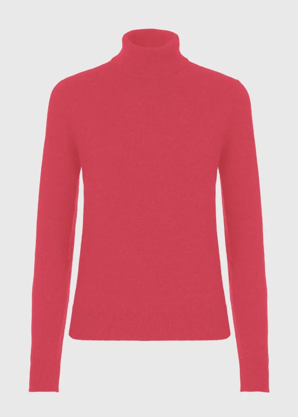 MALO Tops & Knitwear<Cashmere turtleneck sweater Pink