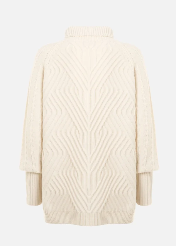 MALO Tops & Knitwear<Cashmere turtleneck sweater White