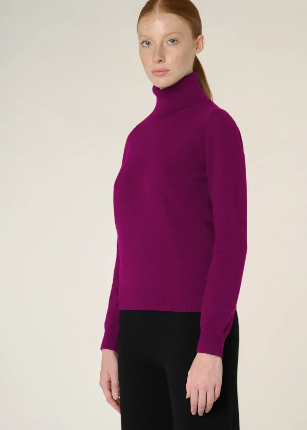 MALO Tops & Knitwear<Cashmere turtleneck sweater Pink