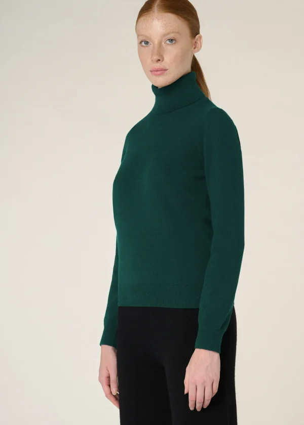 MALO Tops & Knitwear<Cashmere turtleneck sweater Green