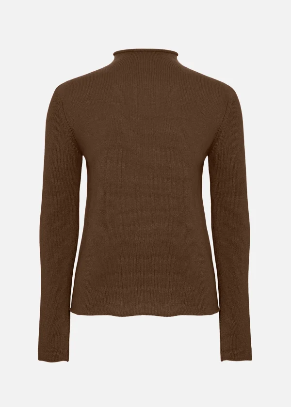 MALO Tops & Knitwear<Cashmere turtleneck sweater Beige