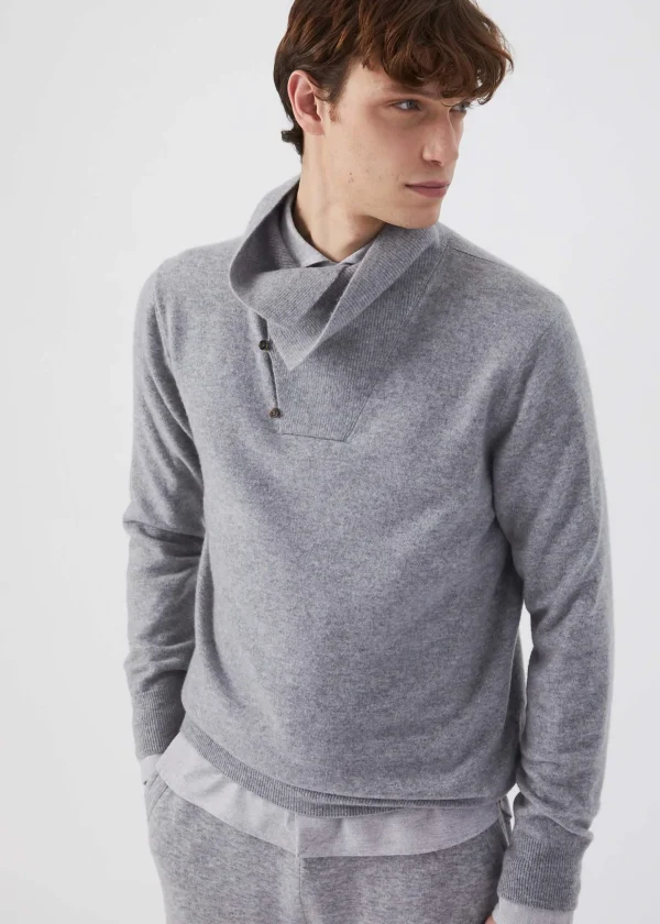 MALO Tops & Knitwear<Cashmere turtleneck sweater Grey