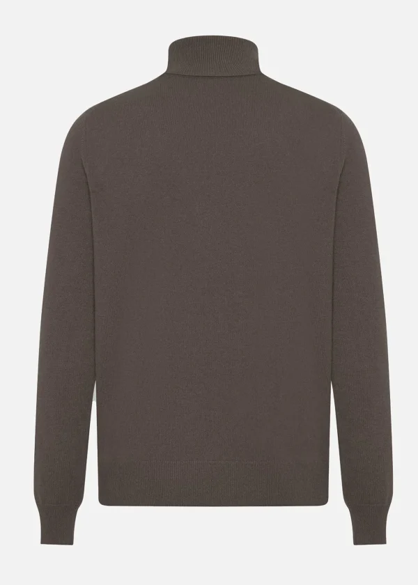 MALO Tops & Knitwear<Cashmere turtleneck sweater Brown