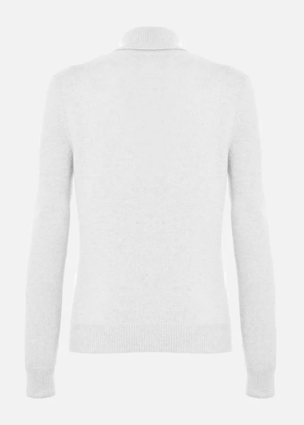 MALO Tops & Knitwear<Cashmere turtleneck sweater White