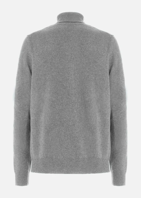 MALO Tops & Knitwear<Cashmere turtleneck sweater Grey