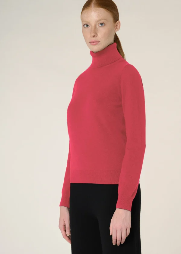 MALO Tops & Knitwear<Cashmere turtleneck sweater Pink