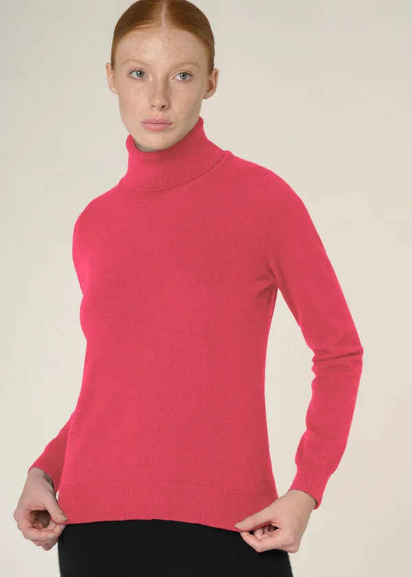 MALO Tops & Knitwear<Cashmere turtleneck sweater Pink