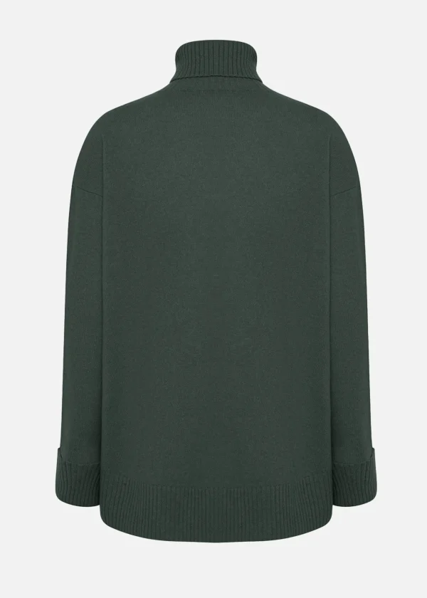 MALO Tops & Knitwear<Cashmere turtleneck sweater Green