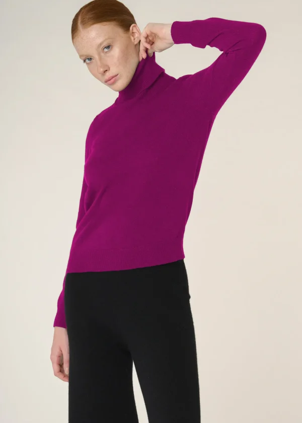 MALO Tops & Knitwear<Cashmere turtleneck sweater Pink