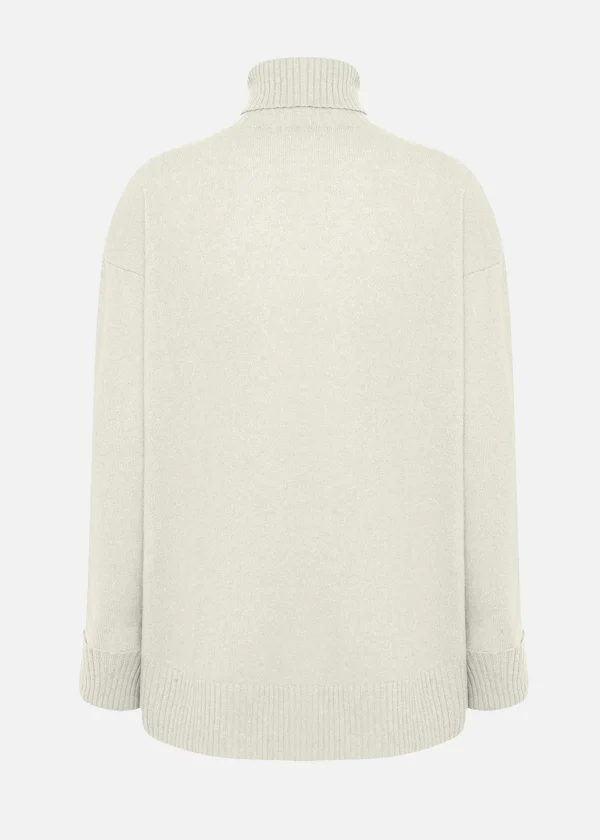 MALO Tops & Knitwear<Cashmere turtleneck sweater White