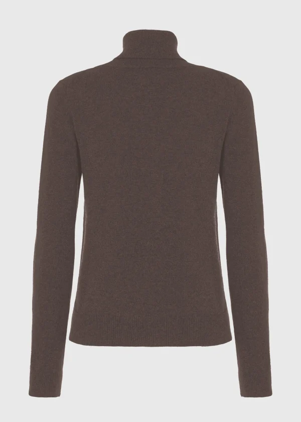 MALO Tops & Knitwear<Cashmere turtleneck sweater Brown