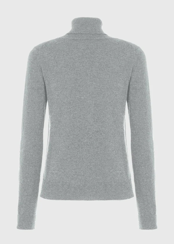 MALO Tops & Knitwear<Cashmere turtleneck sweater Grey