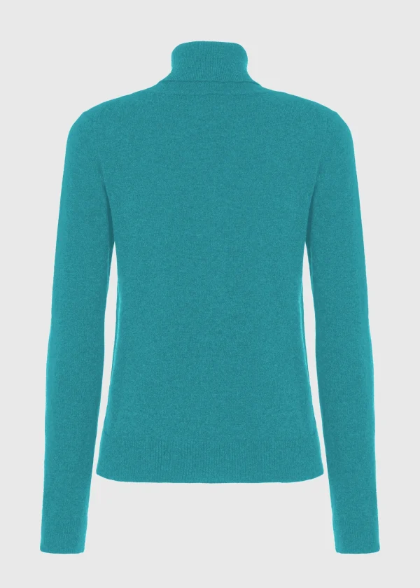 MALO Tops & Knitwear<Cashmere turtleneck sweater Light blue