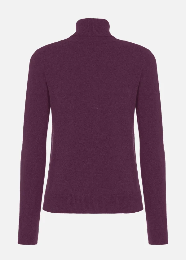 MALO Tops & Knitwear<Cashmere turtleneck sweater Purple