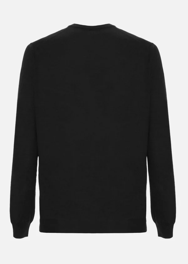 MALO Tops & Knitwear<Cashmere V-neck sweater Black