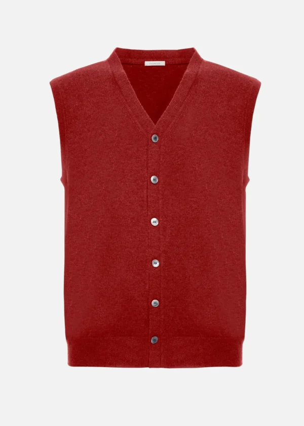 MALO For Him | Tops & Knitwear<Cashmere waistcoat Red