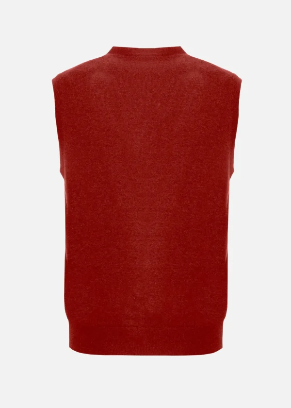 MALO For Him | Tops & Knitwear<Cashmere waistcoat Red