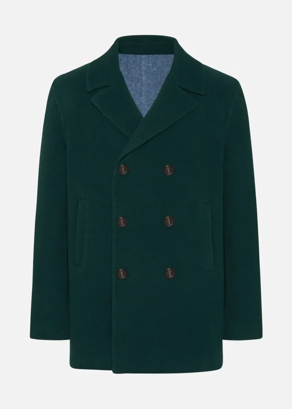 MALO Coats & Jackets<Coat in cashmere and wool Multicolor