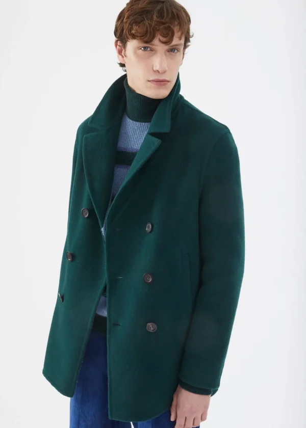 MALO Coats & Jackets<Coat in cashmere and wool Multicolor