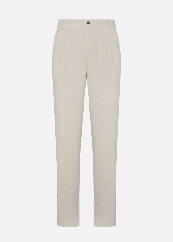 MALO Trousers<Cotton and cashmere trousers White