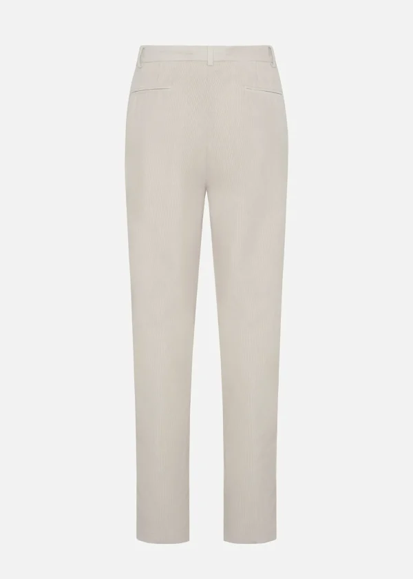 MALO Trousers<Cotton and cashmere trousers White