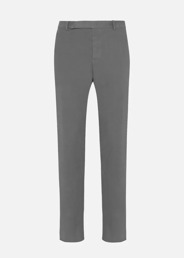 MALO Trousers<Cotton stretch trousers Grey