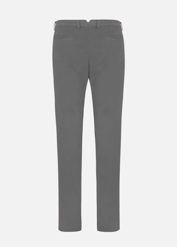 MALO Trousers<Cotton stretch trousers Grey