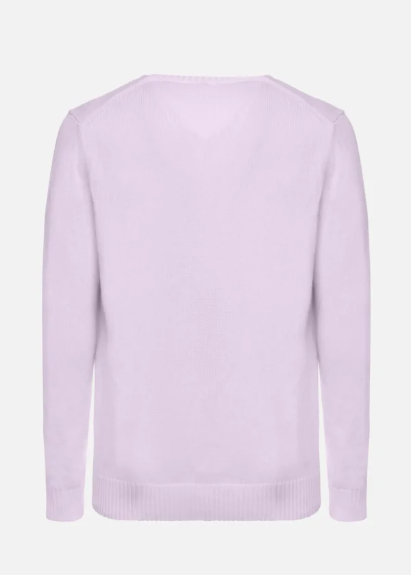 MALO Tops & Knitwear<Cotton V-neck sweater Pink