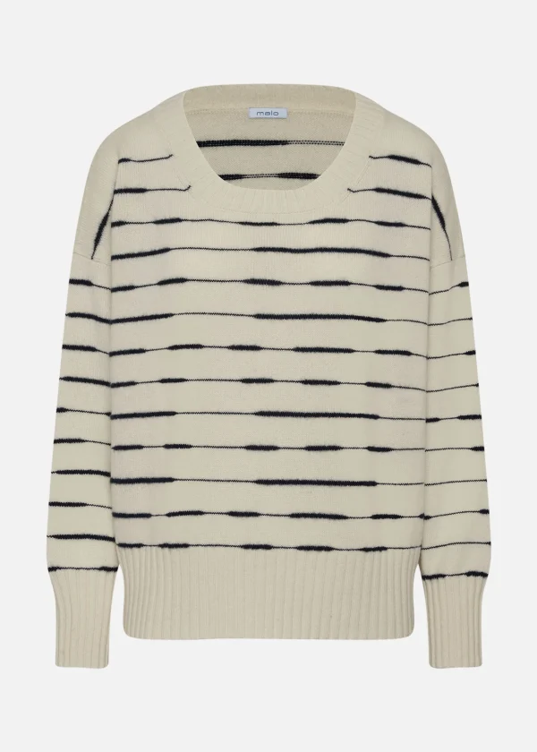 MALO Tops & Knitwear<Crew neck sweater in cashmere Multicolor