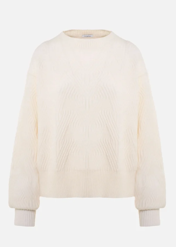 MALO Tops & Knitwear<Crew-neck sweatshirt in a virgin wool blend photo ok White