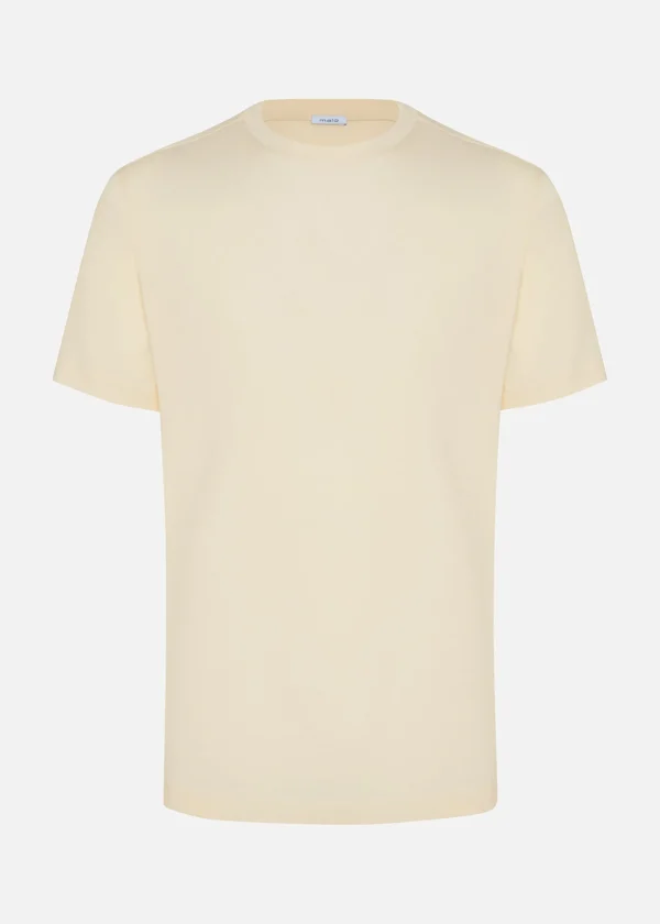 MALO Tops & Knitwear<crewneck T-shirt in cotton jersey White