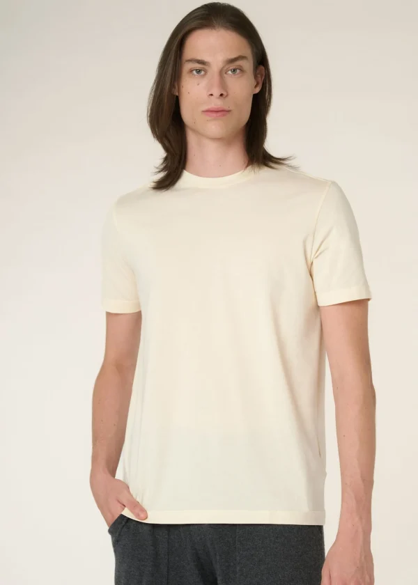 MALO Tops & Knitwear<crewneck T-shirt in cotton jersey White